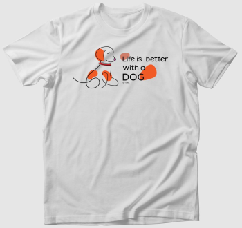 Kutyával szebb az élet póló