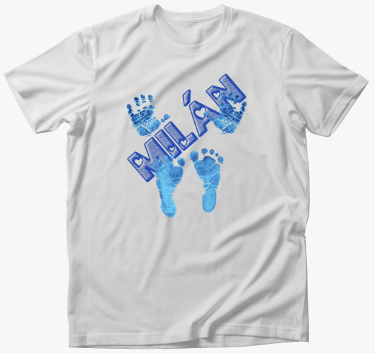 Kezek és lábak névvel póló...