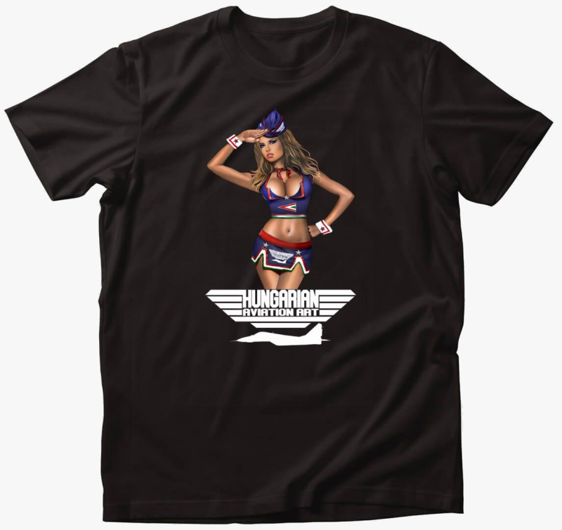 Pin Up Girl fehér felirattal póló