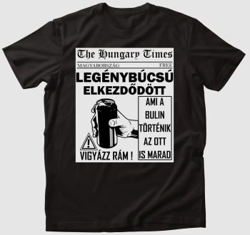 Legénybúcsús The Hungary Times póló