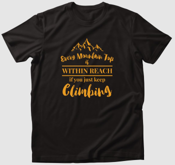 Minden hegycsúcs elérhető póló