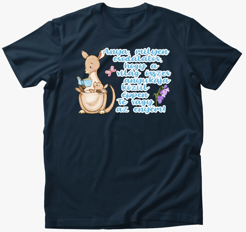 Anya milyen csodálatos kenguru fiús póló