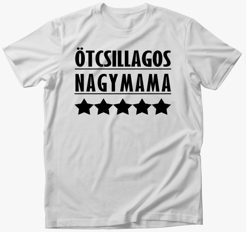 Ötcsillagos nagymama póló