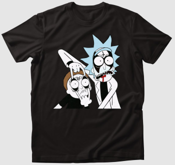 Black Metal Rick és Morty Póló