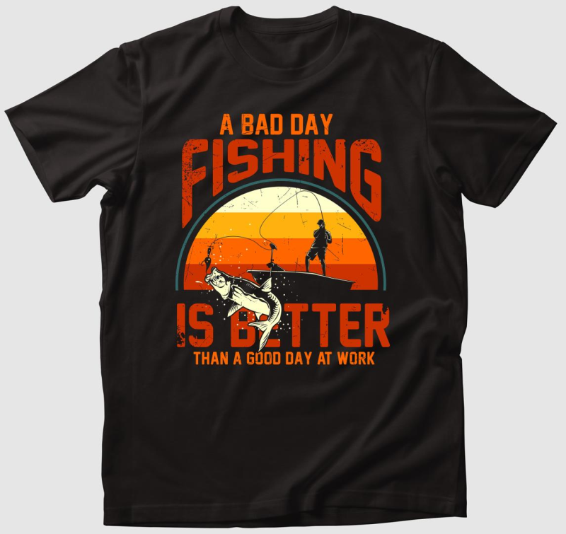 Horgászni jobb, mint dolgozni póló