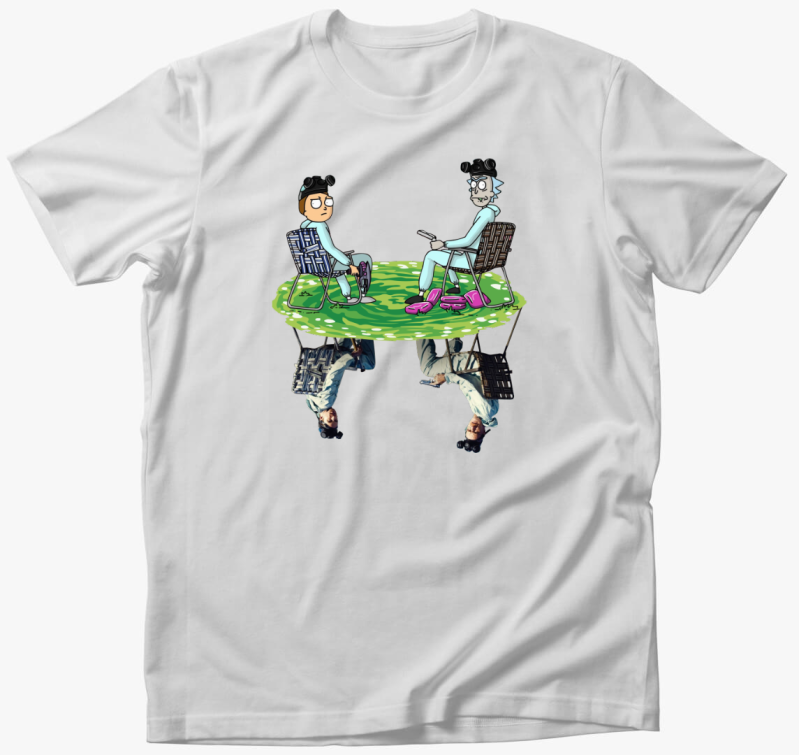 Rick and Morty Breaking Bad crossover póló