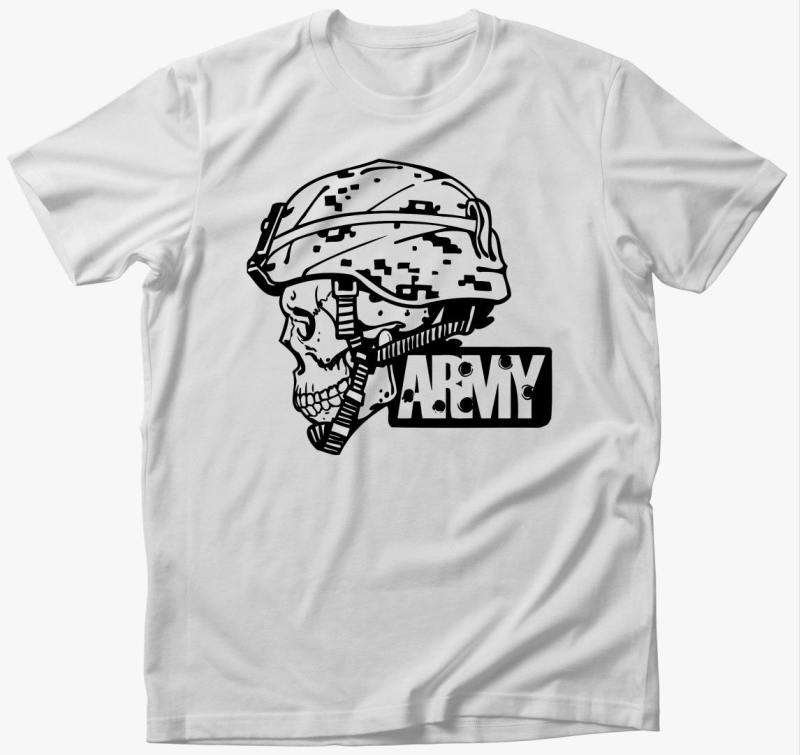 Army koponya póló