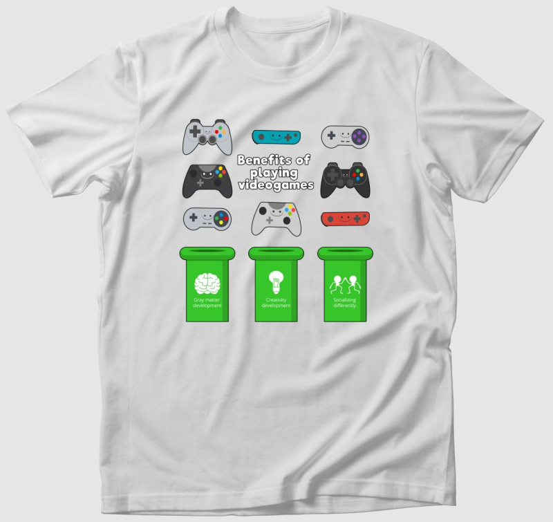 Videojátékok előnye póló