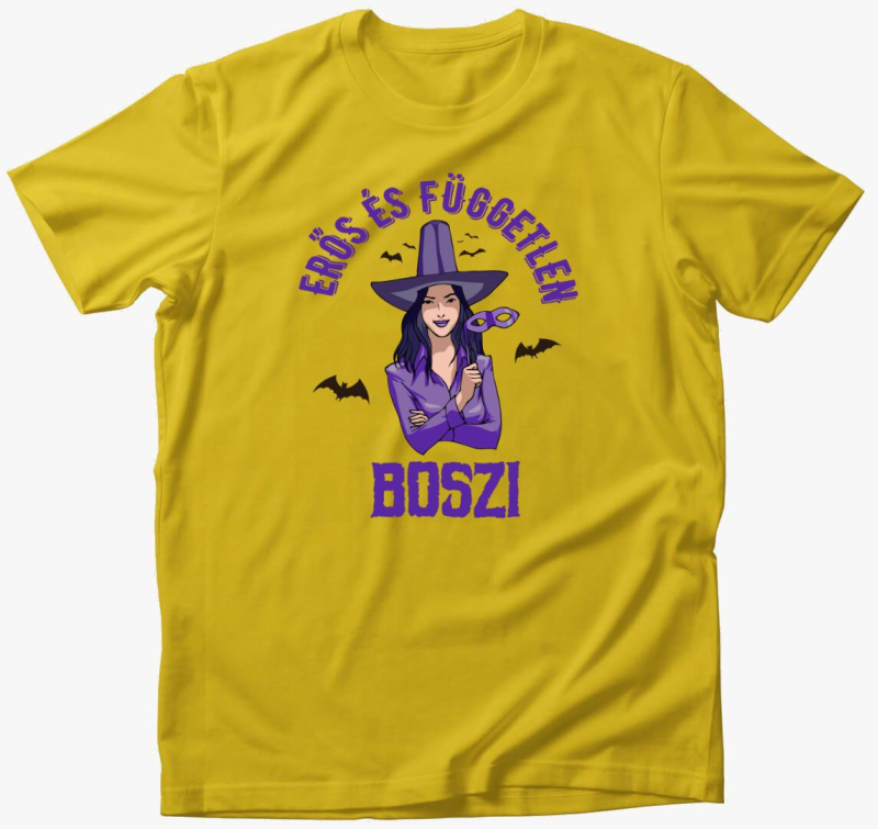 Erős és független boszi póló