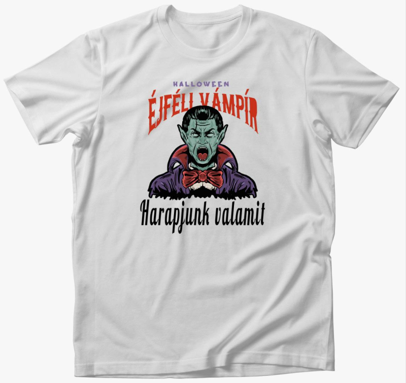 Éjféli vámpír halloweeni póló