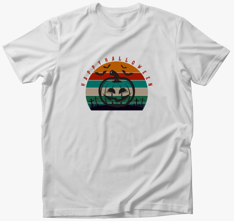 Színes Halloween tök póló