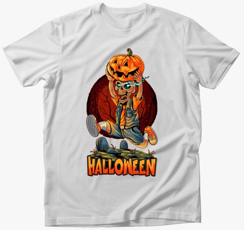 Zombi ellopta a tökömet halloweeni póló