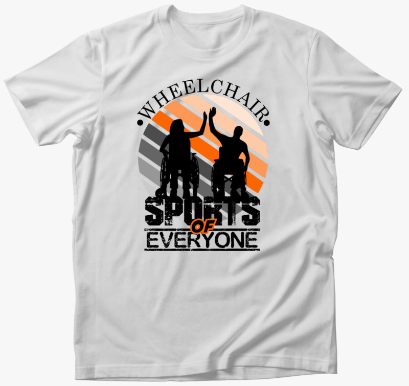 Kerekesszékben sport póló