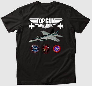 Top Gun Maverick-5 fehér felirattal póló