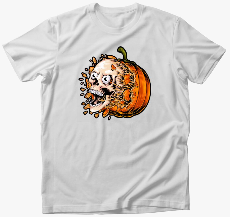 Ijesztő tökös Halloween póló