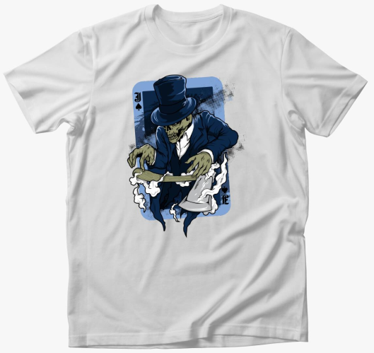 Csontvázas Póker lap póló