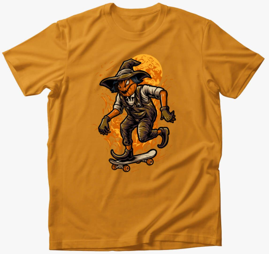 Settenkedő madárijesztő póló...