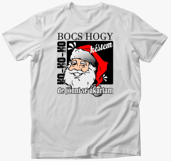 Bocs hogy késtem Mikulás póló