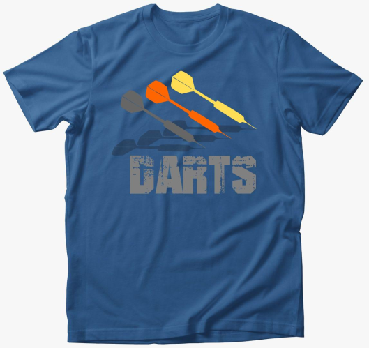 Darts mintás póló