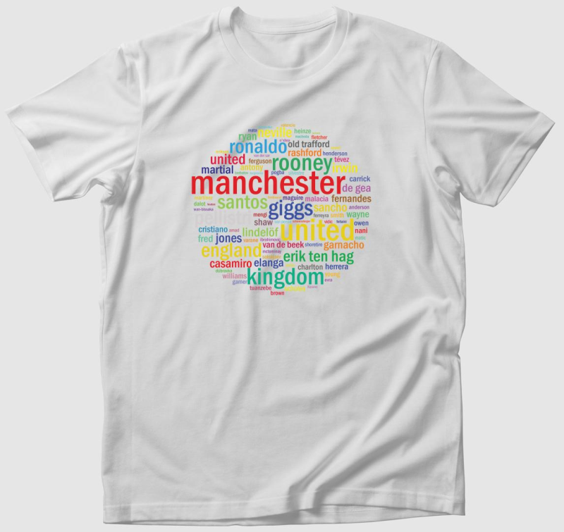 Manchester színes póló