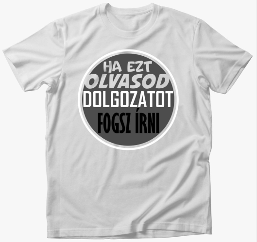Dolgozat írós póló