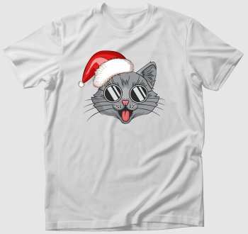 Boldog Macska karácsonyi póló
