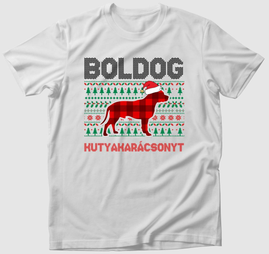 Boldog kutyakarácsonyt póló