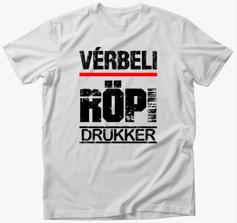 Vérbeli röpi drukker póló