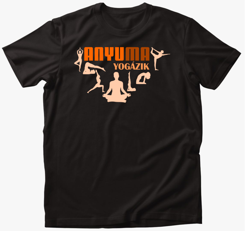 Anyu ma yogázik póló