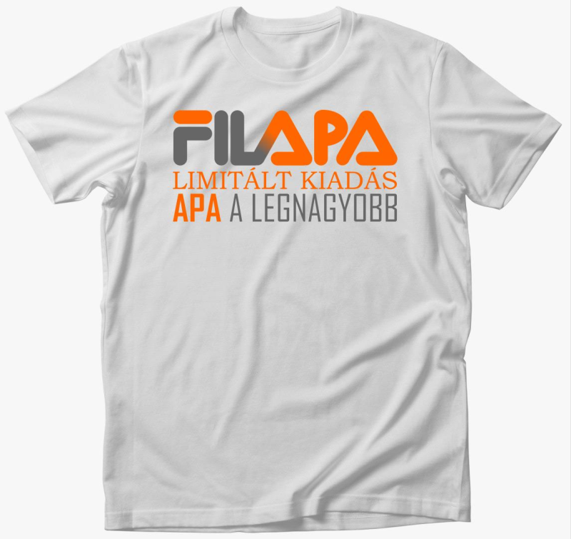Apa fila feliratos póló