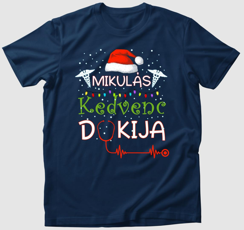 A mikulás kedvenc dokija póló