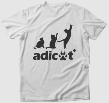 Adicat macska márkaparódia póló