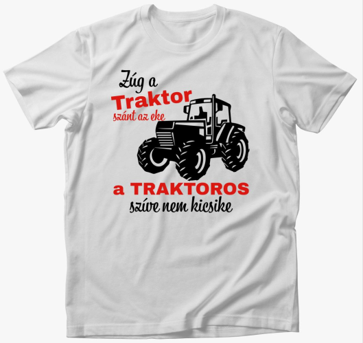 Zúg a traktor szánt az eke a t...