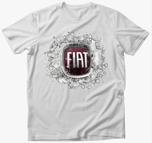Fiat mintájú póló