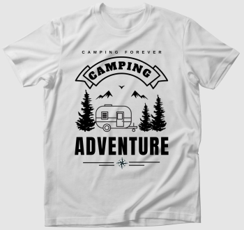 Lakókocsi camping adventure póló