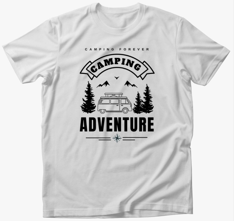 Campervan camping adventure póló