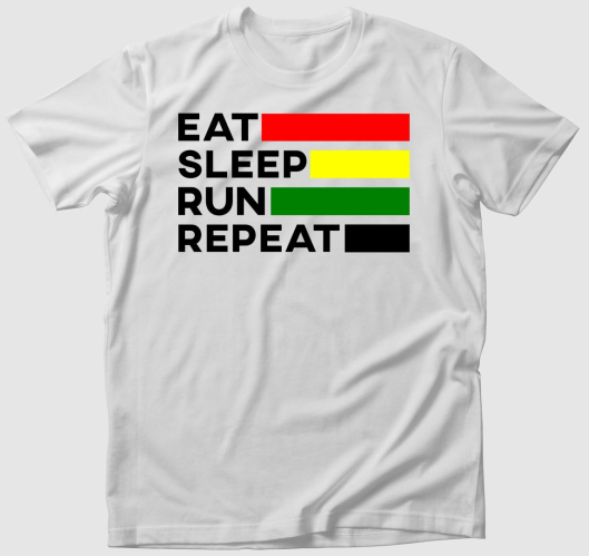 Eat Sleep Run Repeat póló
