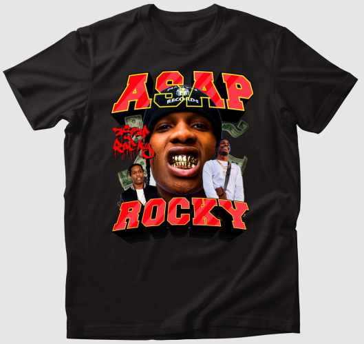 ASAP Rocky aranyfog póló