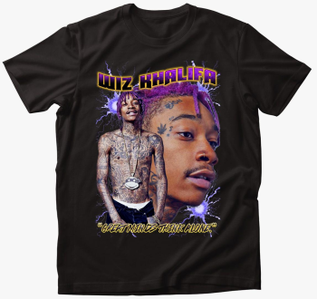 Wiz Khalifa arcképes póló