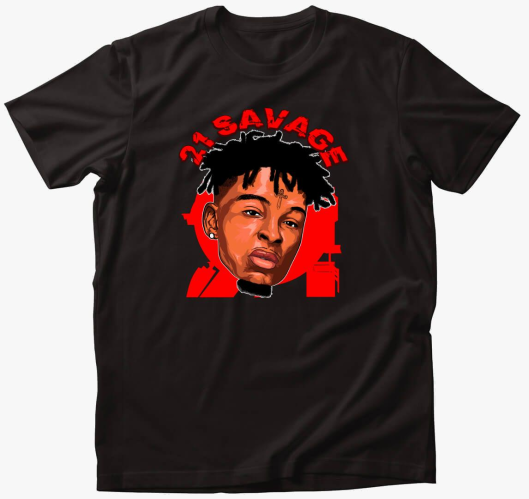 21 Savage arckép póló