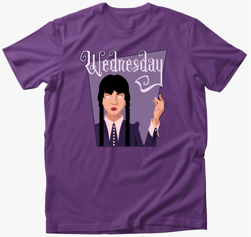Wednesday Addams karakter póló