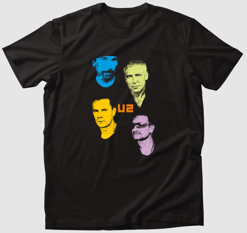 U2 bandatagok póló