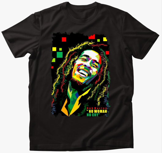 Bob Marley színes póló