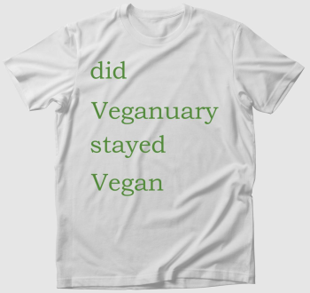 Did Veganuary (zöld betűs) póló
