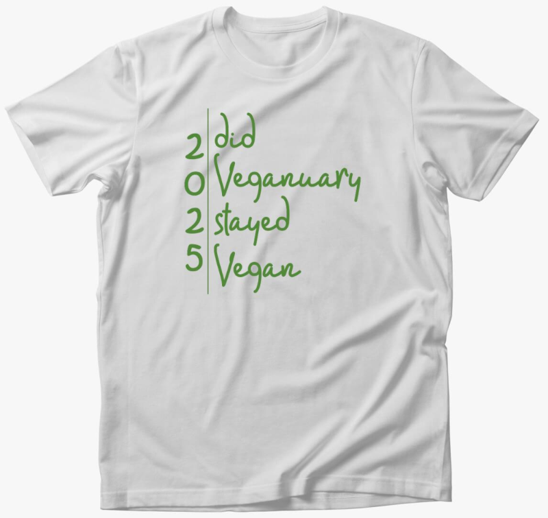 Did Veganuary 2023 (dőlt zöld betűs) póló