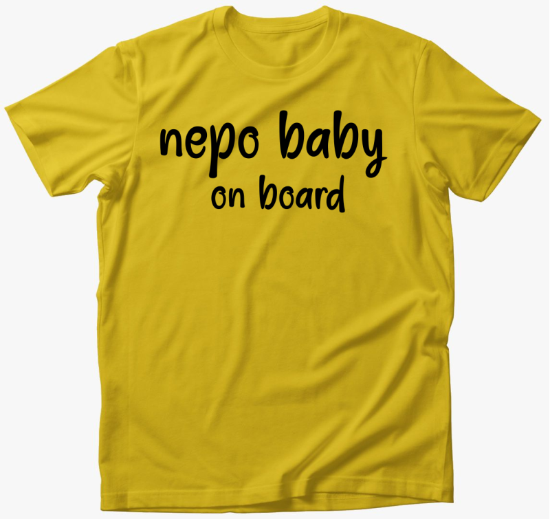 Nepo baby on board feliratos póló