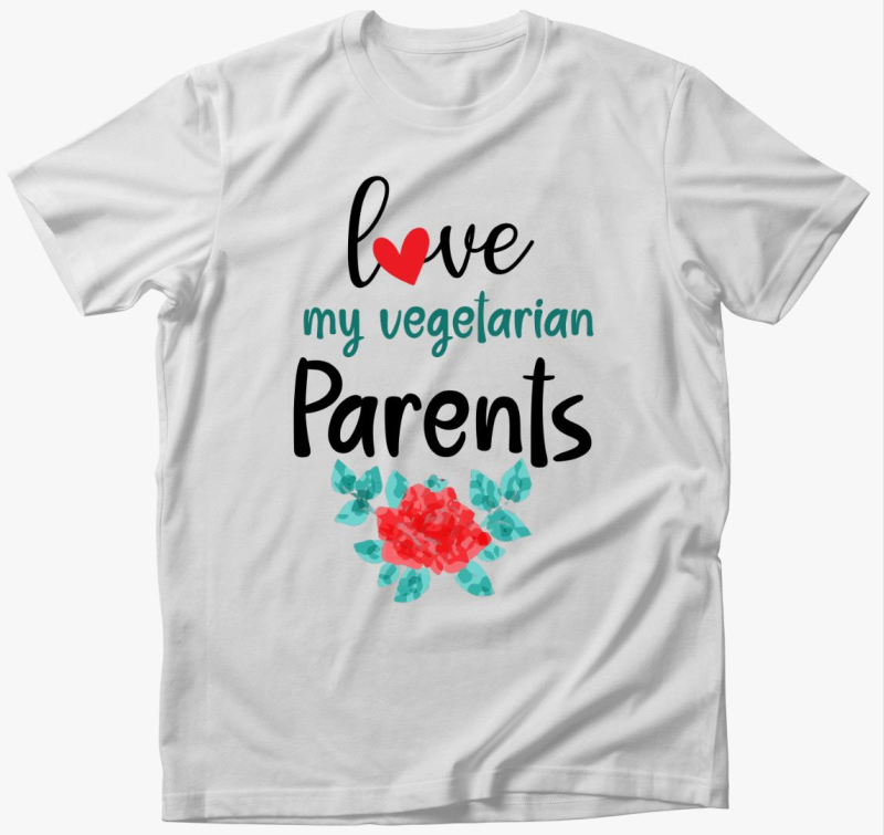 Love my Vegetarian Parents póló