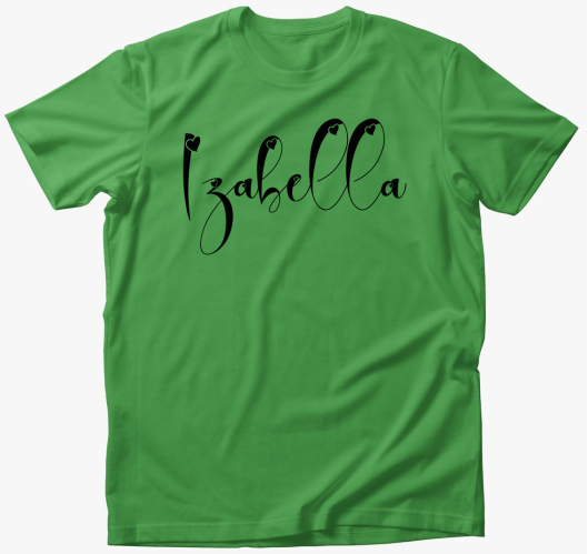 Szivecskés betűk NÉV póló