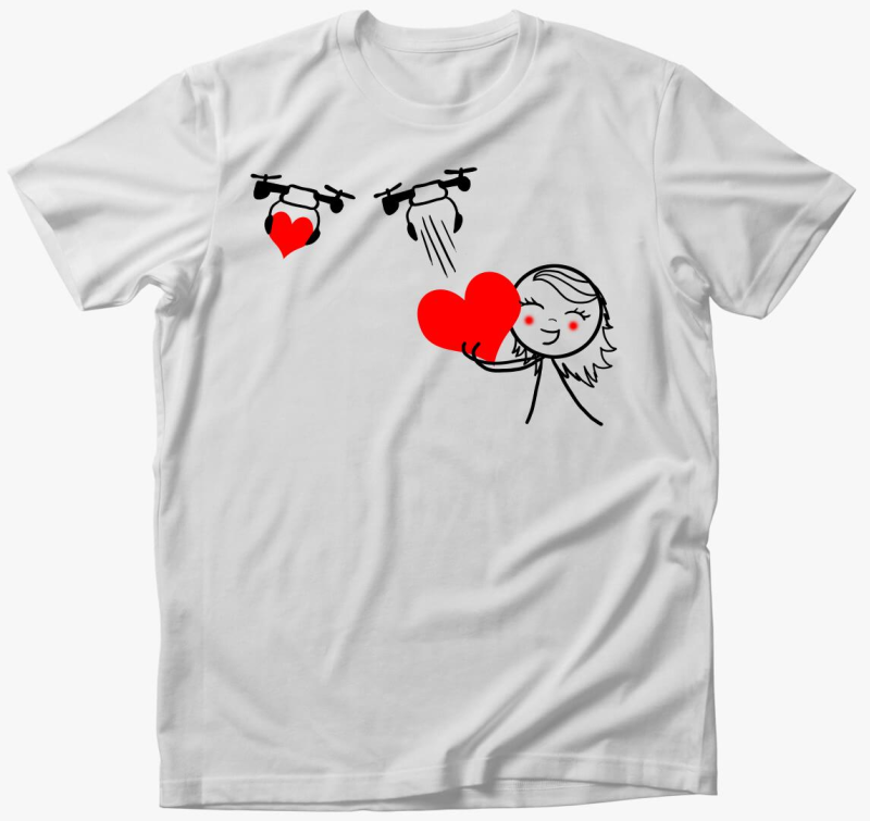 Szívdrón lány páros póló