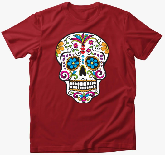 Mexikói koponya póló